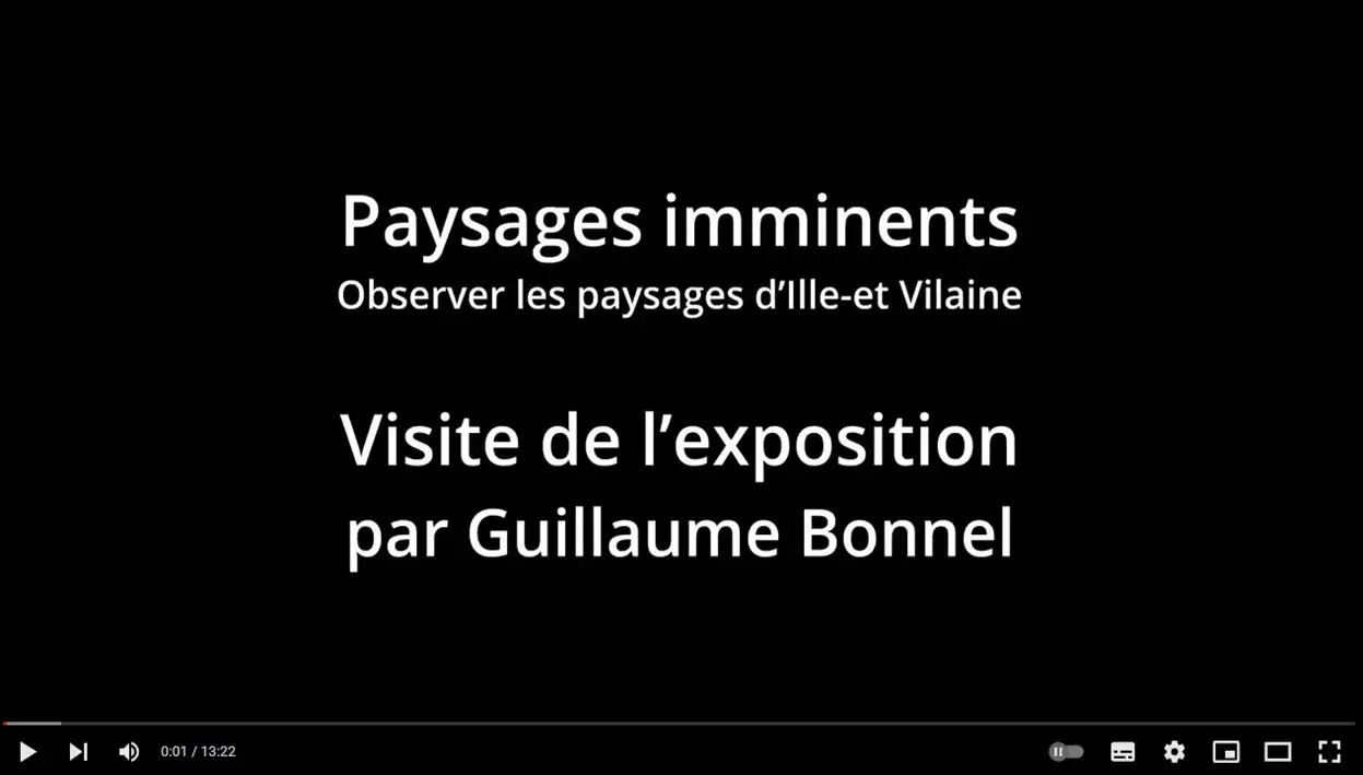 visite guidée de l'exposition "Paysages imminents" par guillaume Bonnel